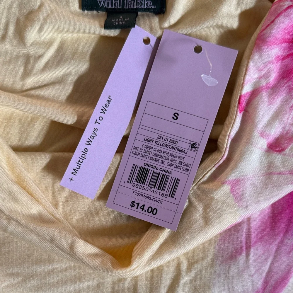 Wild Fable Yellow and Pink Floral Camisole - Picture 3 of 5